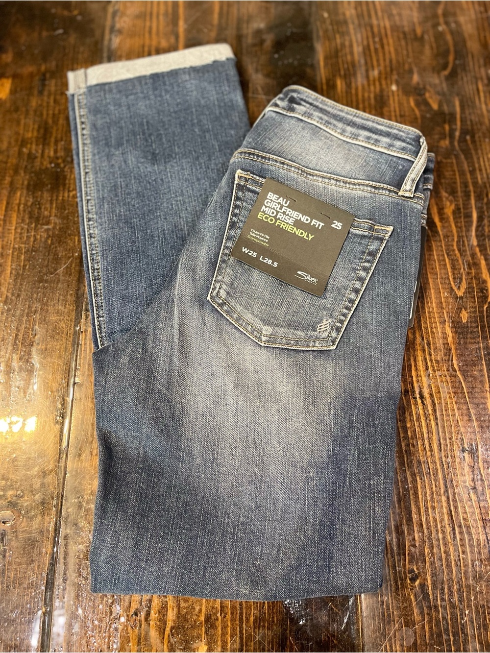 Silver Jeans Skinny Mid-Rise Jeans in Washed Blue